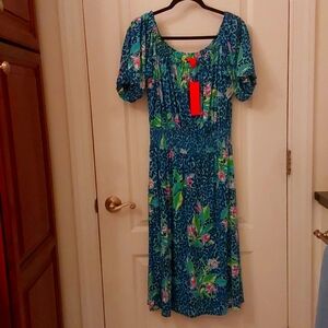 NWT Lilly Pulitzer Camille Knee Length Dress size L